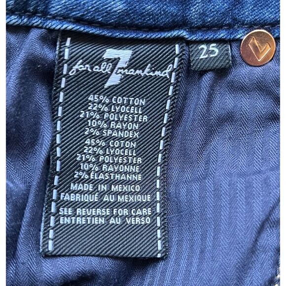 7 For All Mankind 7FAM Kimmie Crop, Size 25 - Picture 9 of 16